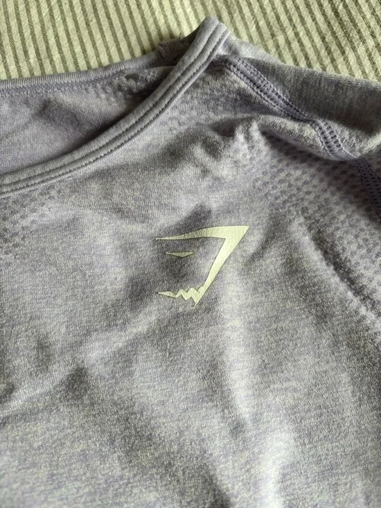 Gymshark Women's Seamless Long Sleeve Top - Lavender Purple - Picture 6 of 6